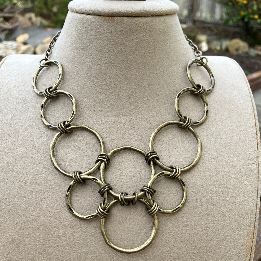 Circle Necklace Circle Earrings